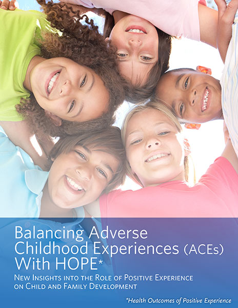 Balancing ACEs with HOPE Cover Cover of Balancing ACEs with HOPE report