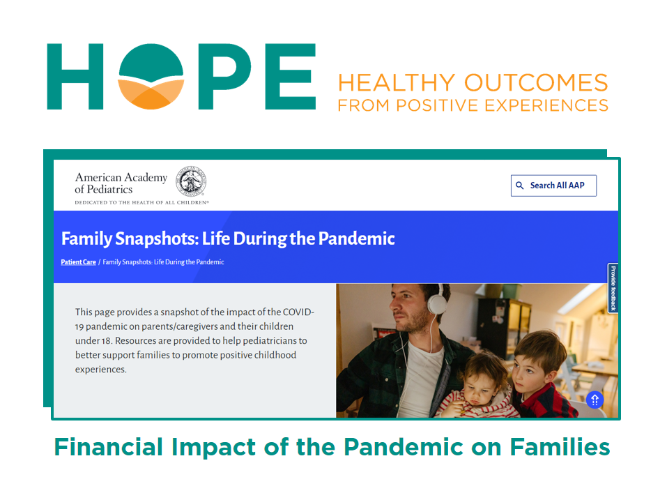 AAP Snapshots: Financial impact of the Covid-19 pandemic on families